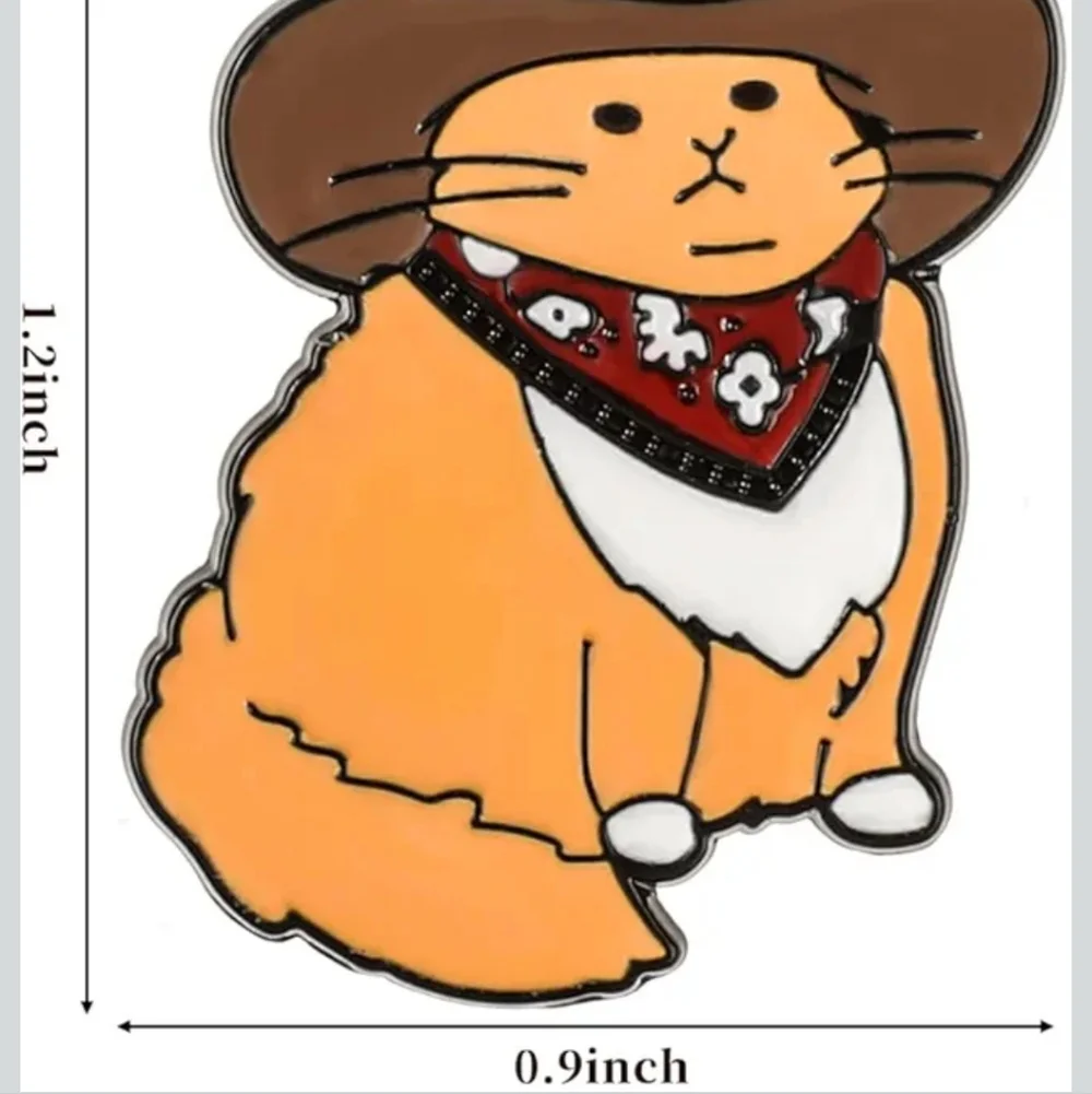 Cat Cowboy Pin